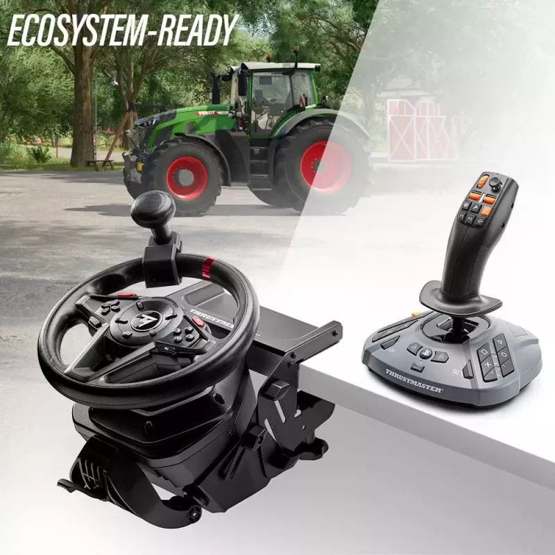 Thrustmaster SimTask FarmStick Must Lennukijuhtkang Analoog / Digitaalne Arvuti, PlayStation 5