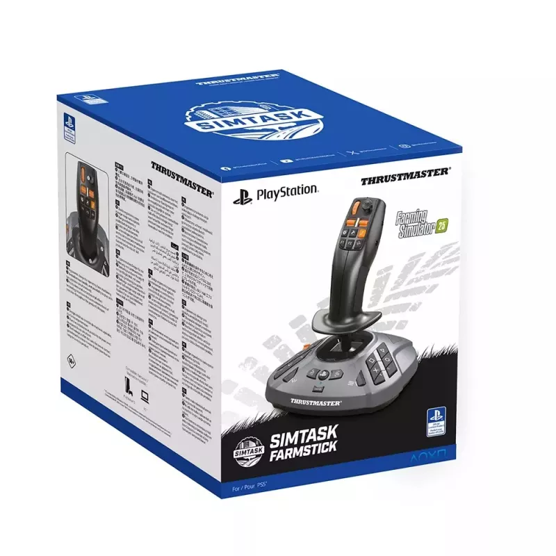 Thrustmaster SimTask FarmStick Must Lennukijuhtkang Analoog / Digitaalne Arvuti, PlayStation 5