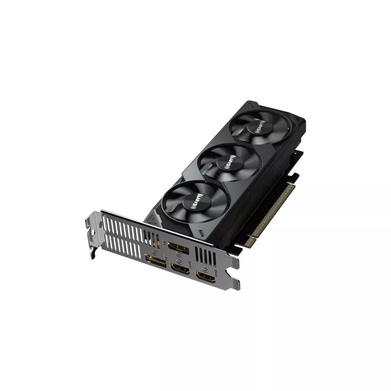 GIGABYTE GeForce RTX 5050 OC Low Profile 8G graafikakaart - 8GB GDDR6, 128bit, PCI-E 5.0, 2587MHz tuumasagedus, 2 x DP, 2 x HDMI, NVIDIA DLSS 4, GV-N5050OC-8GL