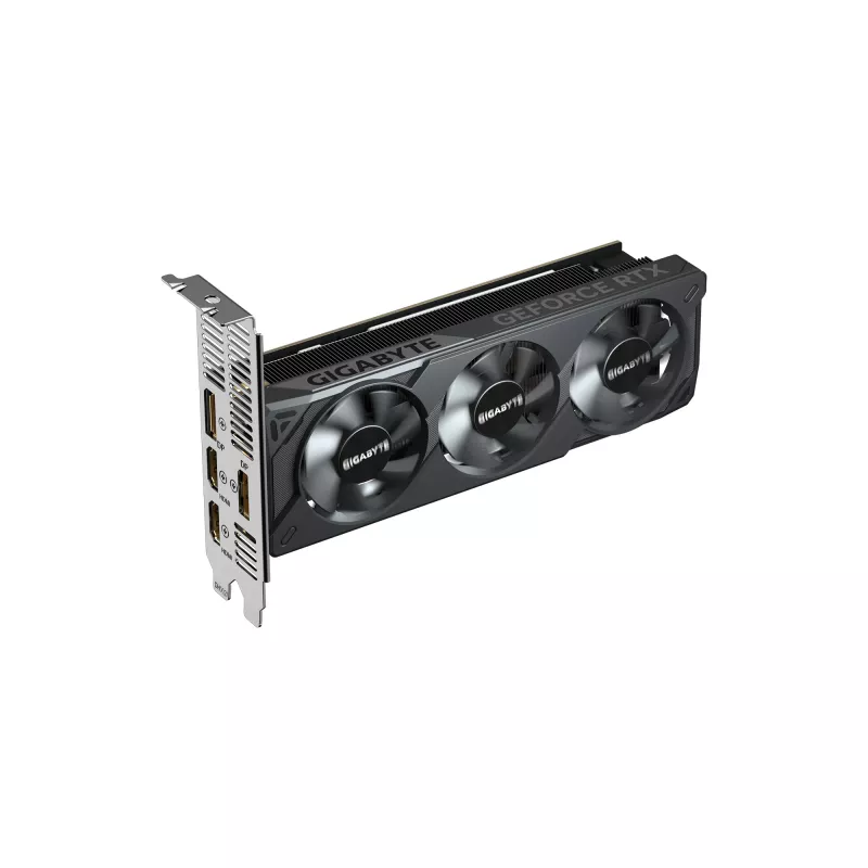GIGABYTE GeForce RTX 5050 OC Low Profile 8G graafikakaart - 8GB GDDR6, 128bit, PCI-E 5.0, 2587MHz tuumasagedus, 2 x DP, 2 x HDMI, NVIDIA DLSS 4, GV-N5050OC-8GL