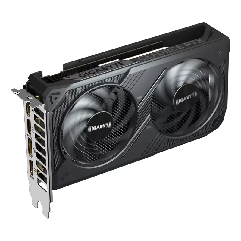 GIGABYTE GeForce RTX 5050 WINDFORCE OC 8G graafikakaart - 8 GB GDDR6, 128-bit, PCI-E 5.0, 2587 MHz tuumasagedus, 2 x DP, 2 x HDMI, NVIDIA DLSS 4, GV-N5050WF2OC-8GD