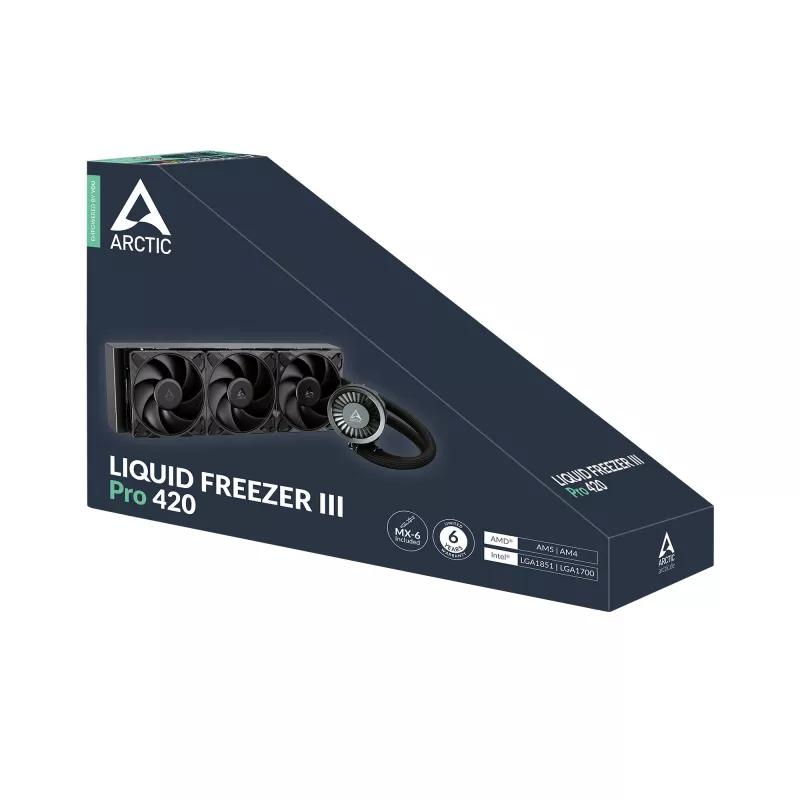 ARCTIC Liquid Freezer III Pro 420 – mitmekülgne ühilduv all-in-one protsessori vesijahutus