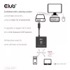 CLUB3D USB-C® kahesuunaline video + andmete + PD lüliti, USB USB-C, 2x DisplayPort, 7680 x 4320 pikslit, must, 8K Ultra HD, 120 Hz