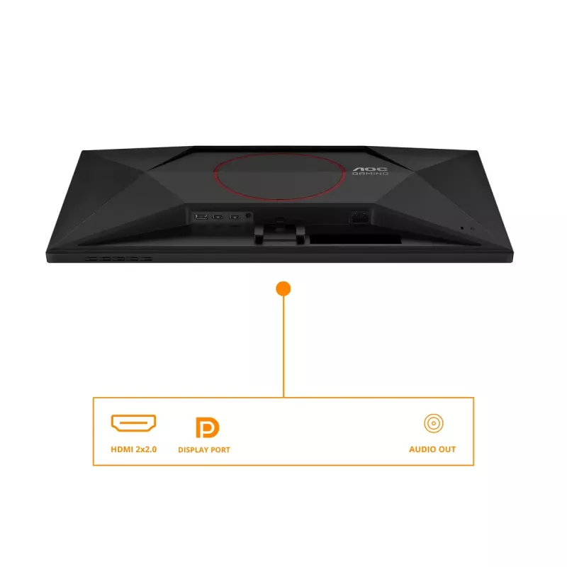 AOC G4 Q27G42XE arvutimonitor 68,6 cm (27 tolli) 2560 x 1440 pikslit Quad HD must, punane