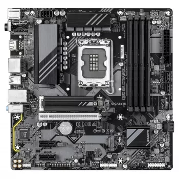GIGABYTE B760M DS3H WIFI6E GEN5 emaplaat – toetab Intel Core 14. põlvkonna protsessoreid, 6+2+1 faasi digitaalne VRM, kuni 5600MHz DDR5, 2xPCIe 4.0 M.2, Wi-Fi 6E, 2.5GbE LAN, USB 3.2 Gen2