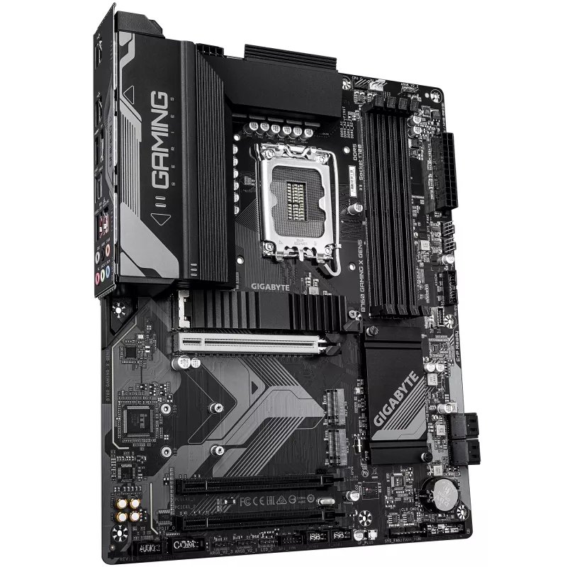 GIGABYTE B760 GAMING X GEN5 emaplaat – toetab 14. põlvkonna Intel Core protsessoreid, 8+1+1 faasi VRM, kuni 5600 MHz DDR5, 3xPCIe 4.0 M.2, 2.5 GbE LAN, USB 3.2 Gen 2