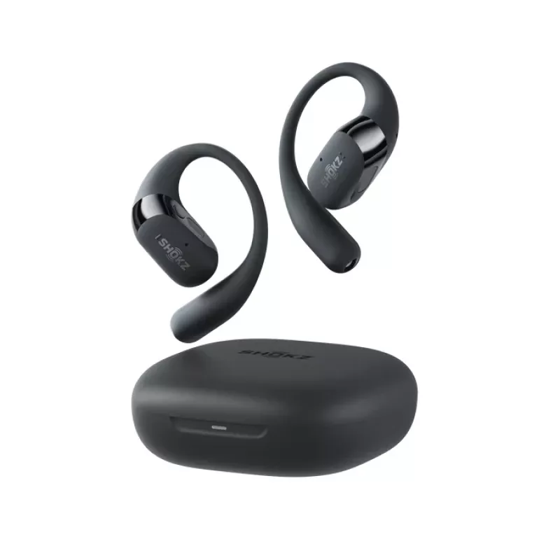 SHOKZ OpenFit 2+ Kõrvaklapid Juhtmevaba Kõrvakonks, Kõrvasisene Kõned/Muusika Bluetooth Must