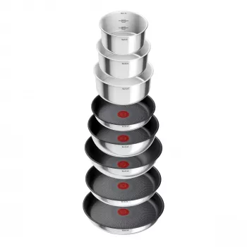 Potikomplekt Tefal Ingenio L897SJ04 20 tk — roostevaba teras, mittekleepuv, sisaldab 5 praepanni, 3 kastrulit, wokki, 4 kaant