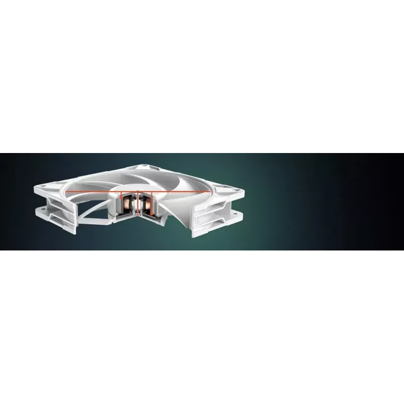 ARCTIC P14 Pro A-RGB (Valge) 140 mm A-RGB PWM-ventilaator kaablijagajaga