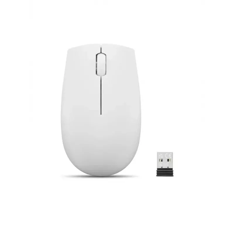 Juhtmeta kompaktne hiir Lenovo Compact Mouse akuga — kahekäeline, 1000 DPI, RF-juhtmeta, 3 nuppu, hall