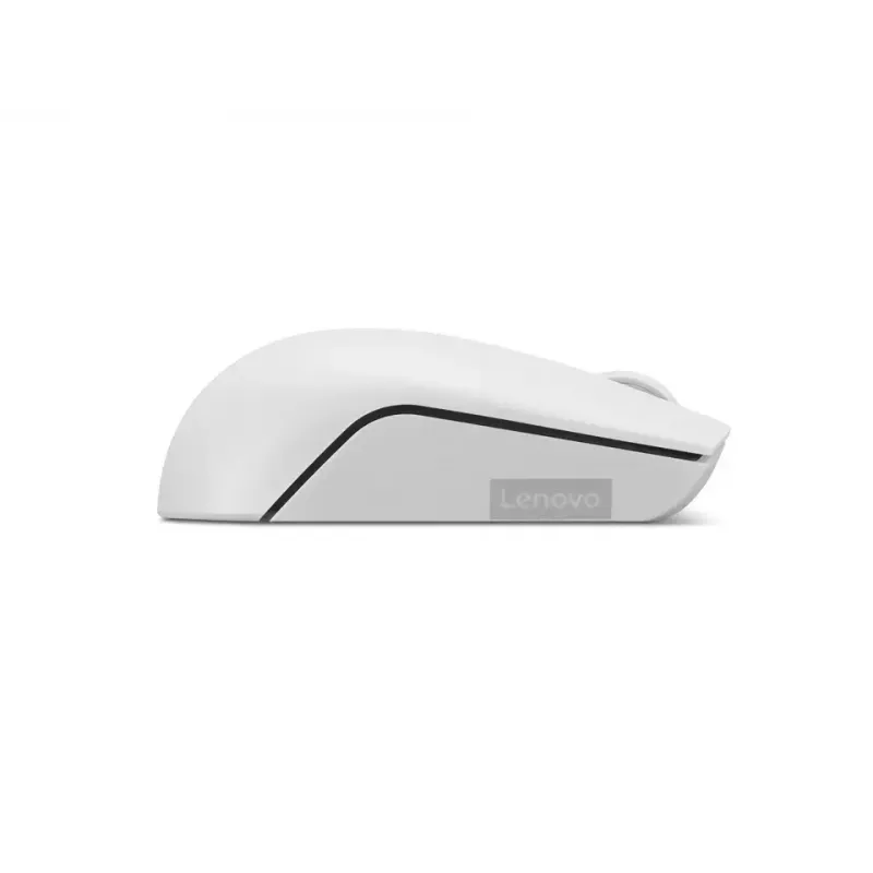 Juhtmeta kompaktne hiir Lenovo Compact Mouse akuga — kahekäeline, 1000 DPI, RF-juhtmeta, 3 nuppu, hall