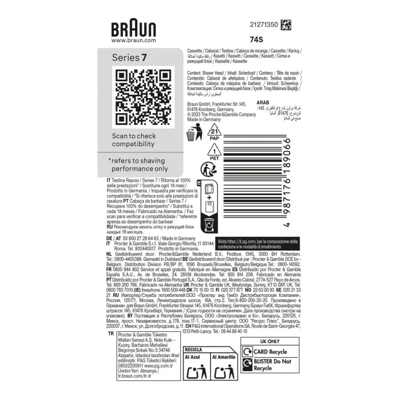 Braun Series 7 74 S pardlipea
