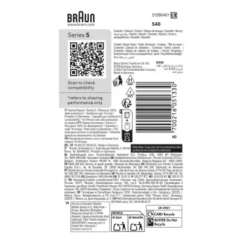 Habemeajamispea BRAUN Series 5 54 B — 1 varupea, must roostevaba teras