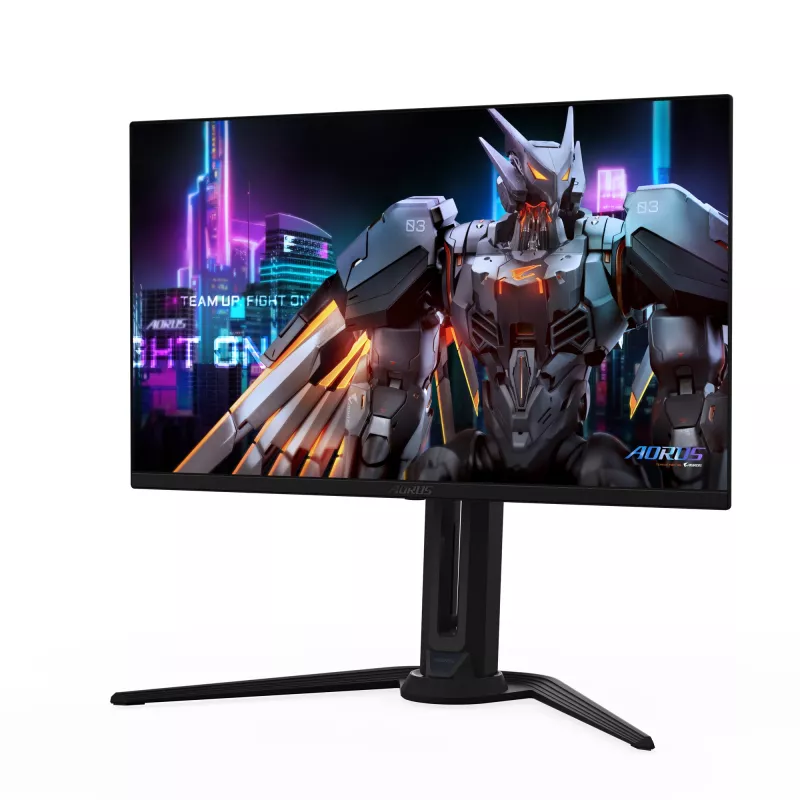 GIGABYTE AORUS FO27Q5P OLED QHD mängurimonitor – 2560 x 1440, 500 Hz, 0,03 ms, KVM, 300 cd/m², FreeSync Premium Pro, DisplayHDR True Must 500, DisplayPort 2.1