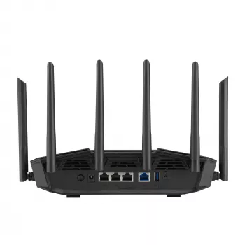 ASUS 90IG0A30-MO9C00 traadita ruuter 2,5 Gigabit Ethernet Kolmriba (2,4 GHz / 5 GHz / 6 GHz) Must