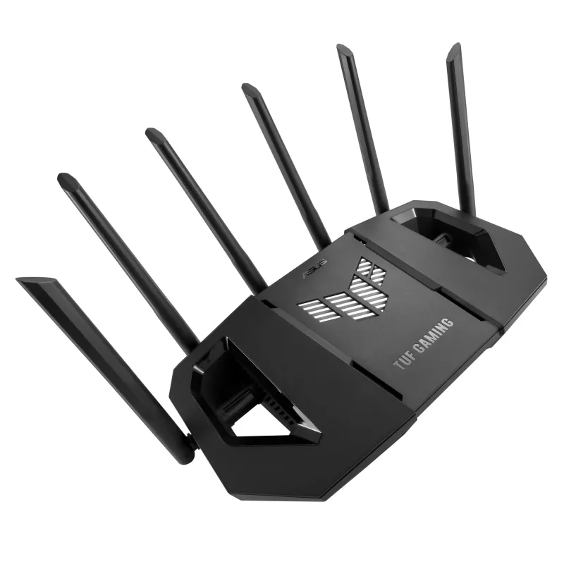 ASUS 90IG0A30-MO9C00 traadita ruuter 2,5 Gigabit Ethernet Kolmriba (2,4 GHz / 5 GHz / 6 GHz) Must