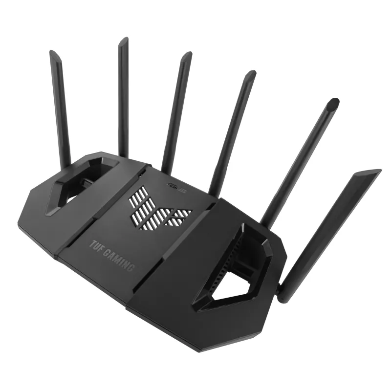 ASUS 90IG0A30-MO9C00 traadita ruuter 2,5 Gigabit Ethernet Kolmriba (2,4 GHz / 5 GHz / 6 GHz) Must