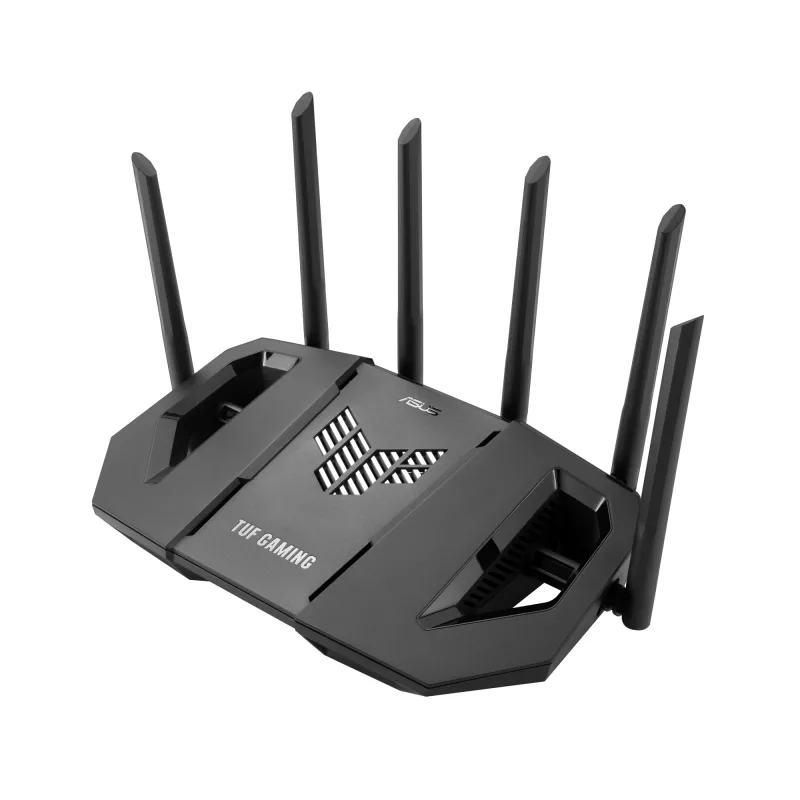 ASUS 90IG0A30-MO9C00 traadita ruuter 2,5 Gigabit Ethernet Kolmriba (2,4 GHz / 5 GHz / 6 GHz) Must