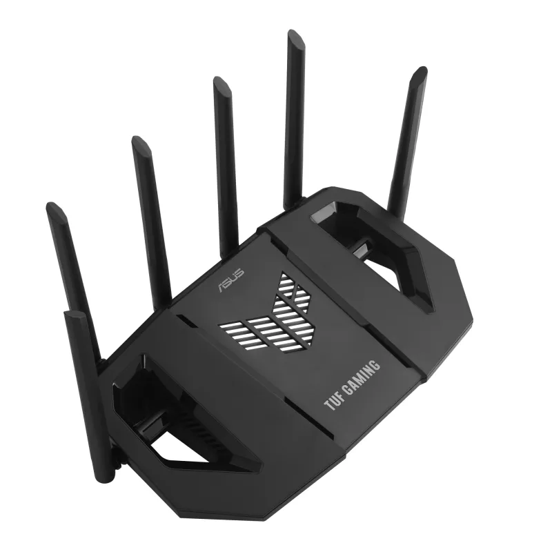 ASUS 90IG0A30-MO9C00 traadita ruuter 2,5 Gigabit Ethernet Kolmriba (2,4 GHz / 5 GHz / 6 GHz) Must