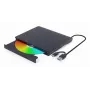 Sisemine DVD±RW-kirjutaja Gembird DVD-USB-031 — USB USB-C, 24x CD / 8x DVD, eestlaadimine, must, 140×18×140 mm