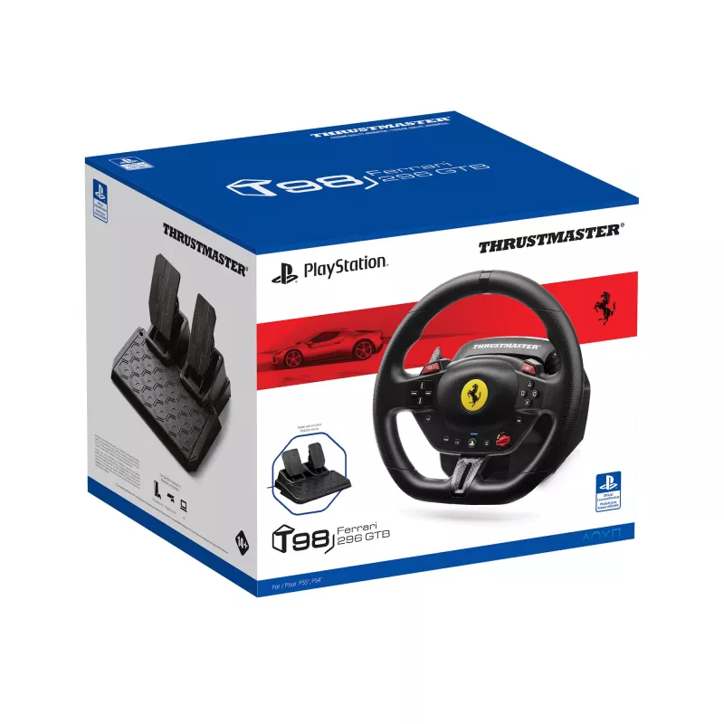 Thrustmaster T98-P FERRARI 296 GTB Must rool + pedaalid PC, PlayStation 4, PlayStation 5