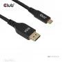 CLUB3D CAC-1563 videokaabli adapter 2 m USB USB-C DisplayPort must