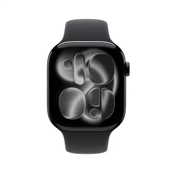 APPLE Watch Series 11 GPS 46mm Jet Black alumiiniumkorpus musta Sport-rihmaga M/L