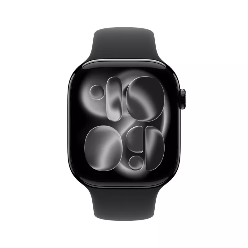 APPLE Watch Series 11 GPS 46mm Jet Black alumiiniumkorpus musta Sport-rihmaga M/L