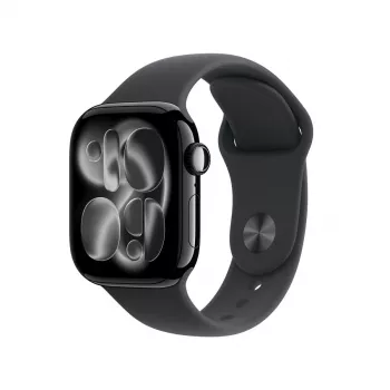 APPLE Watch Series 11 GPS + Cellular 42mm Jet Black Alumiiniumkorpus Musta Sport-rihmaga S/M