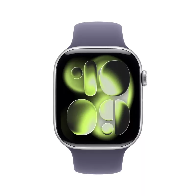 APPLE Watch Series 11 GPS 46mm hõbedane alumiiniumkorpus lilla udu spordirihmaga S/M