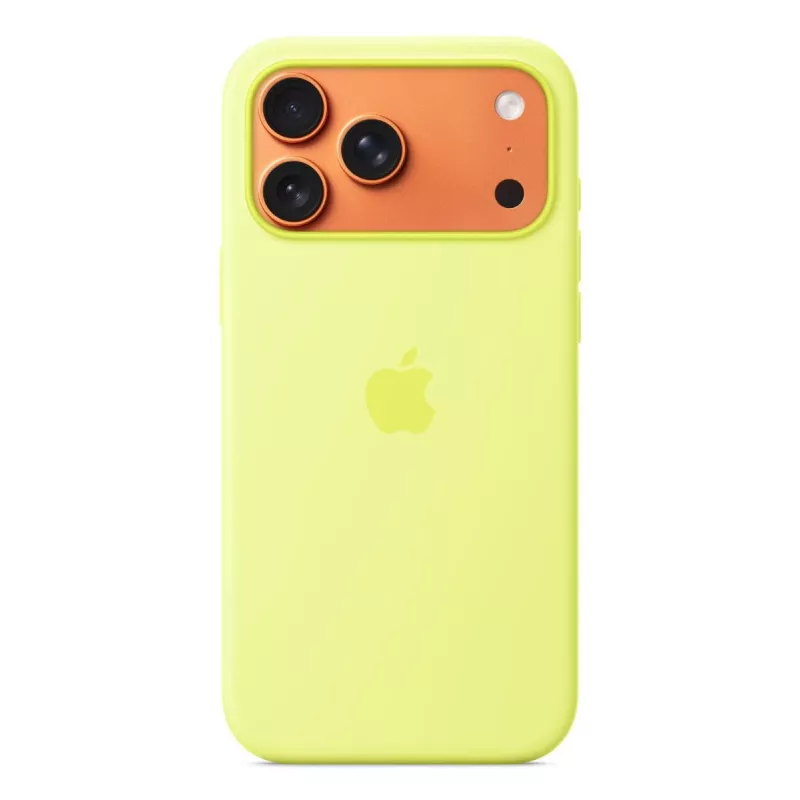 APPLE iPhone 17 Pro Max - Silikoonümbris Magsafe'iga - Neoonkollane