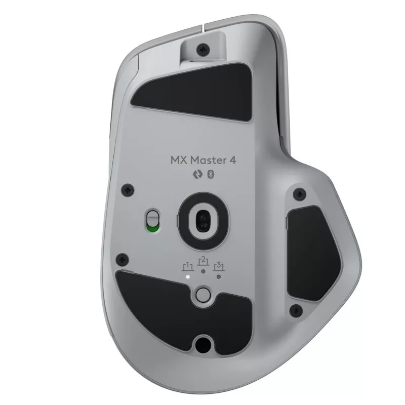 Logitech hiir MX Master 4 — paremakäeline, laser 8000 DPI, RF juhtmevaba + Bluetooth, 8 nuppu, hall