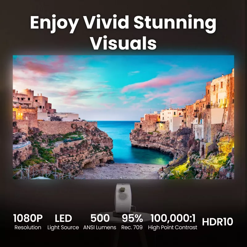 BenQ GV32 500 ANSI luumenit DLP 1080p (1920x1080) Valge