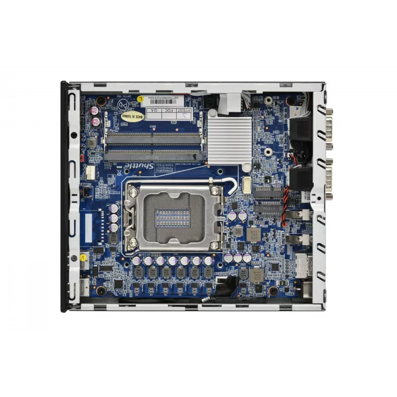 Shuttle Slim PC DH770, S1700, 2x HDMI, 2x DP, 2x 2.5G LAN, 2x COM, 8x USB, 1x 2,5 tolli, 2x M.2, 24/7 pidev töö, koos VESA kinnitusega