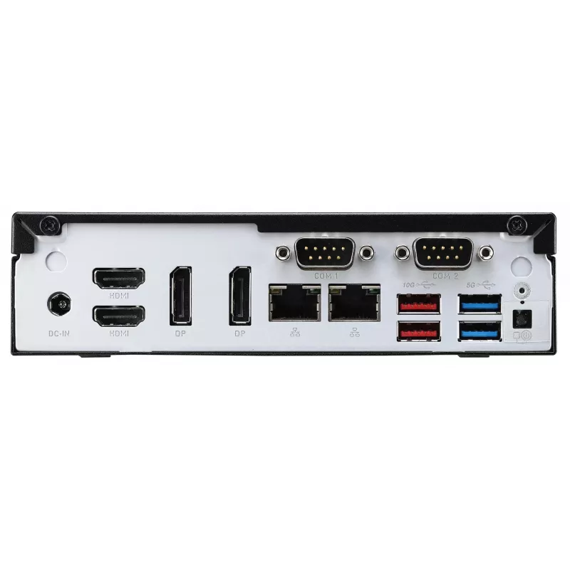 Shuttle Slim PC DH770, S1700, 2x HDMI, 2x DP, 2x 2.5G LAN, 2x COM, 8x USB, 1x 2,5 tolli, 2x M.2, 24/7 pidev töö, koos VESA kinnitusega