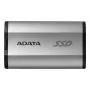 ADATA SD810 1 TB USB USB-C USB 3.2 Gen 2x2 Must, Hõbedane