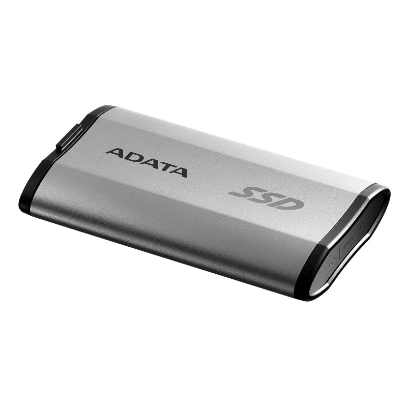 ADATA SD810 1 TB USB USB-C USB 3.2 Gen 2x2 Must, Hõbedane