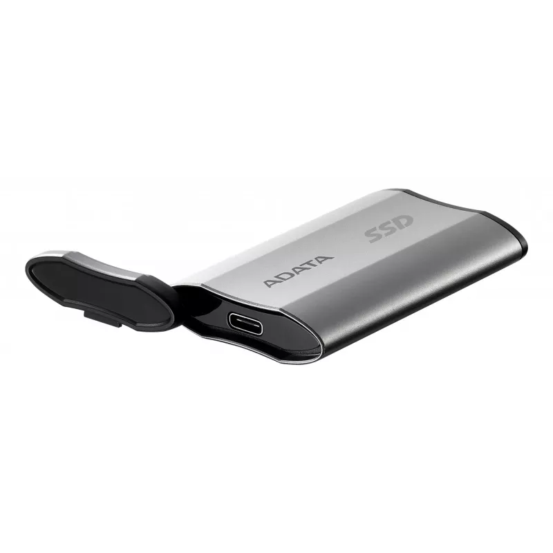 ADATA SD810 1 TB USB USB-C USB 3.2 Gen 2x2 Must, Hõbedane