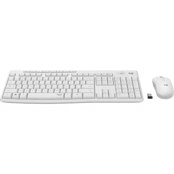 LOGITECH Mk295 Silent Wireless Combo Valge Qwerty Taani/Norra/Rootsi/Soome