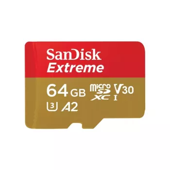 WESTERN DIGITAL Extreme Micro SDXC 64GB+SD-adapter 170MB/s 80MB/s A2 C10 V30 UHS-I U3