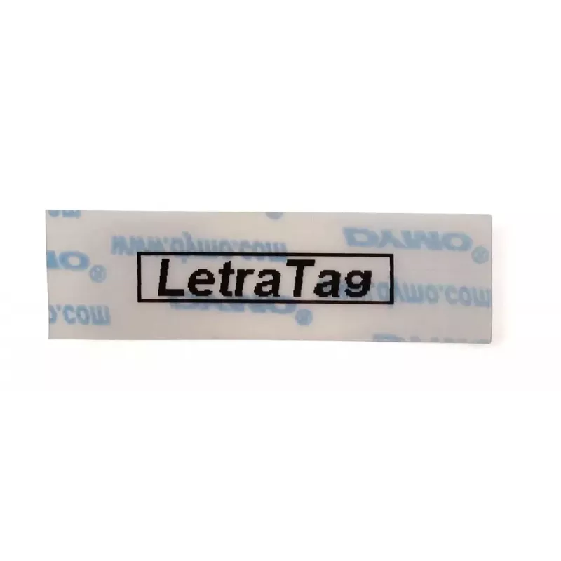 DYMO kaubamärgiga LetraTag kilesildid | 12 mm x 4 m rull | Must trükk läbipaistvatel siltidel | Mitmeotstarbelised isekleepuvad sildid LetraTag sildivalmistajatele