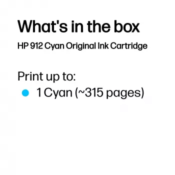 HP 912 Cyan originaalne tindikassett