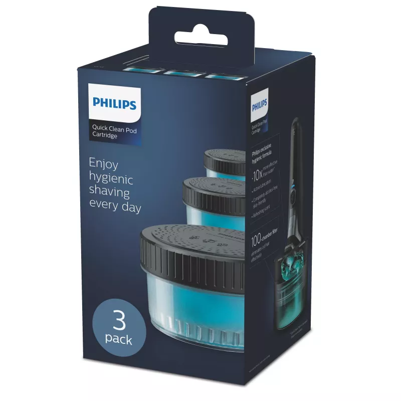 Philips Quick Clean Pod kassett CC13/50 3-pakendis puhastuskassetid elektriliste pardlipeade jaoks
