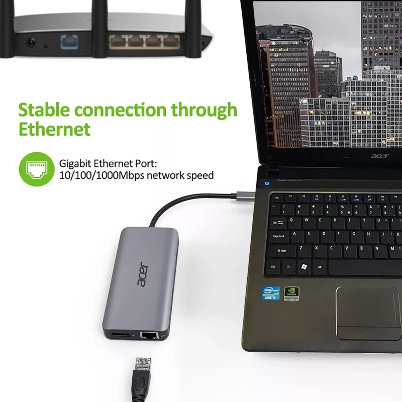 ACER 12in1 Type C Dongle Silver