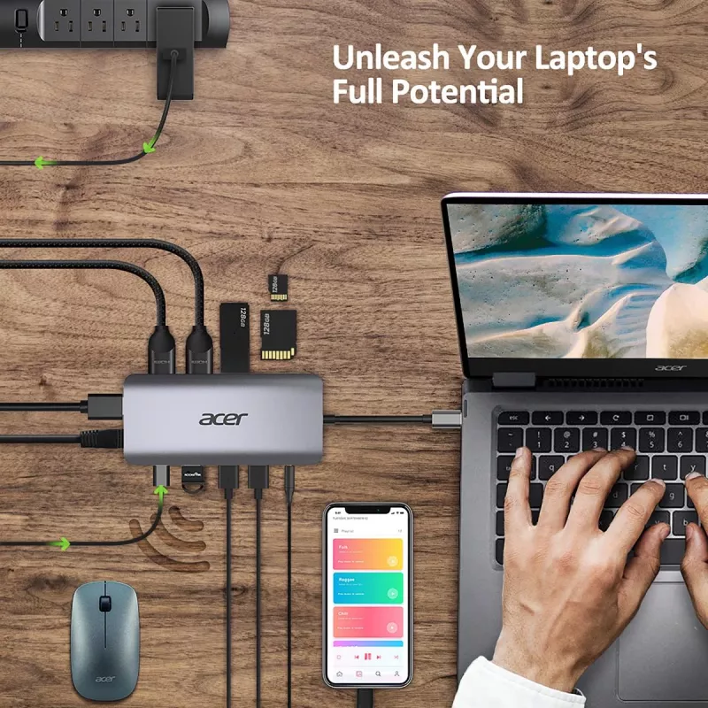 ACER 12in1 Type C Dongle Silver