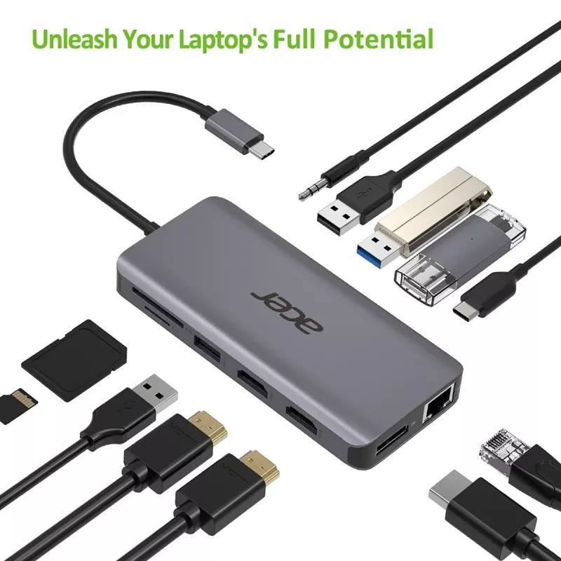 ACER 12in1 Type C Dongle Silver