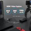 j5create JVA11-N 4K HDMI™ jäädvustusadapter, must, USB 3.2 Gen 1 (3.1 Gen 1), 3840 x 2160 pikslit, alumiinium, 0,19 m, Taiwan