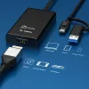 j5create JVA11-N 4K HDMI™ jäädvustusadapter, must, USB 3.2 Gen 1 (3.1 Gen 1), 3840 x 2160 pikslit, alumiinium, 0,19 m, Taiwan