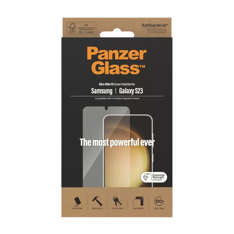 PanzerGlass ® Ekraanikaitse Samsung Galaxy S23 | Ultra-Wide Fit