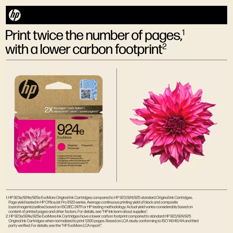 HP 924e EvoMore Magenta originaalne tindikassett